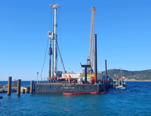 Un chantier d’envergure au port de l’Ayguade du Levant